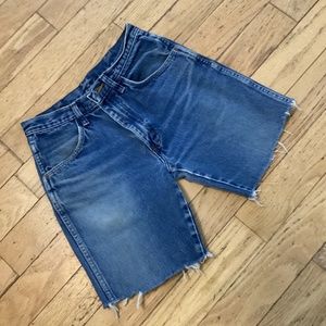 Vintage Rustler jeans blue denim cutoffs, 27 waist, 100% cotton